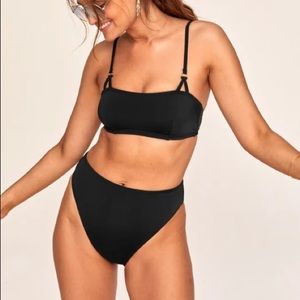 Adore Me Lissa Bandeau Bikini w High Waist Bottoms